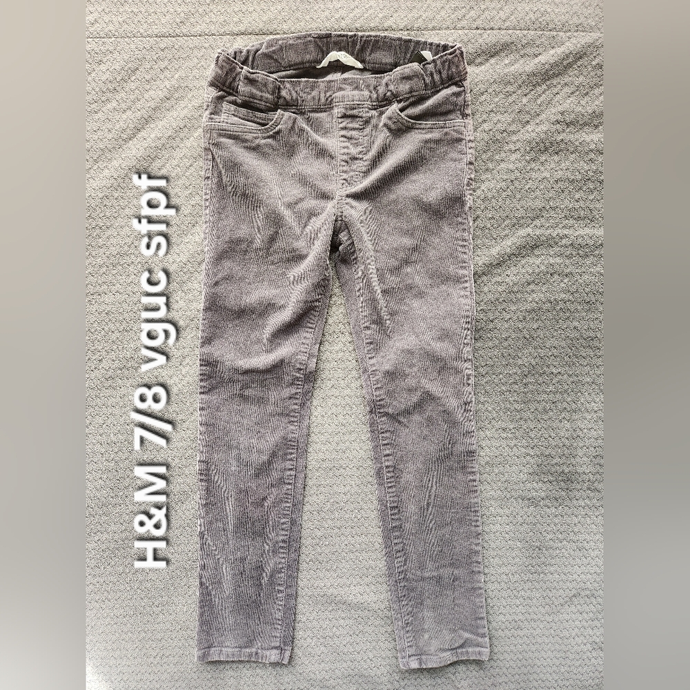 H&M Charcoal Corduroy Trousers